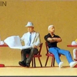 Preiser 10369 Figures, customers at the café