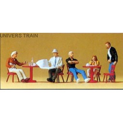 Preiser 10369 Figures, customers at the café - Preiser - PREISER_10369