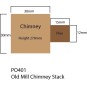 MET-PO401-Metcalfe PO401 Model Kit, Chimney of an old factory