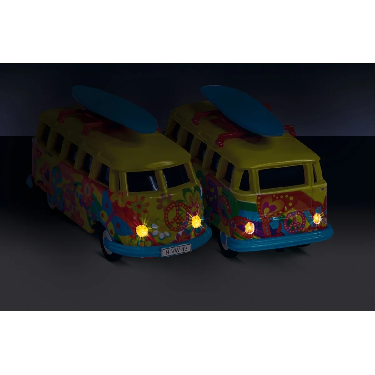 Volkswagen T1 Flower Power 2.4GHz RTR Bus 1/87 Carson