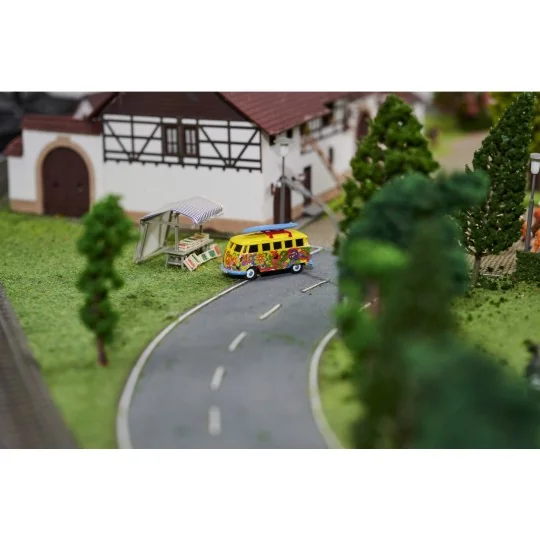 500504150-Bus Volkswagen T1 Flower Power 2.4GHz RTR 1/87 Carson