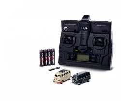 Set de 2 Bus Volkswagen T1 Police et Ambulance 2.4GHz RTR 1/87 Carson 500504152 - 1