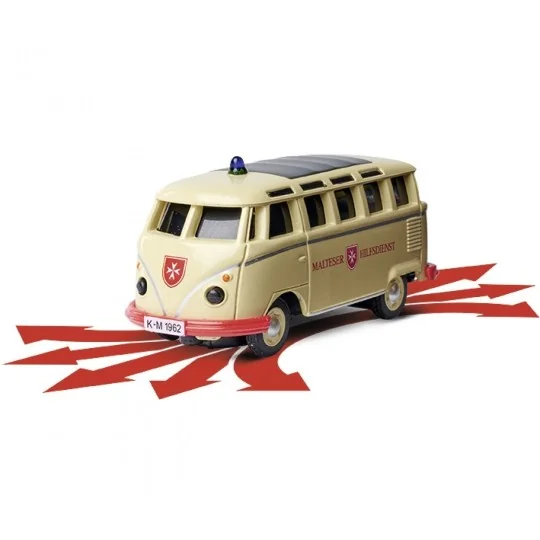 500504152-Set of 2 Volkswagen T1 Police and Ambulance Buses 2.4GHz RTR 1/87 Carson