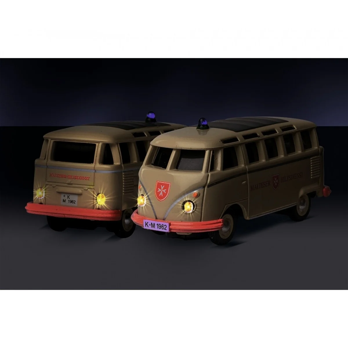 Set of 2 Volkswagen T1 Police and Ambulance Buses 2.4GHz RTR 1/87 C...