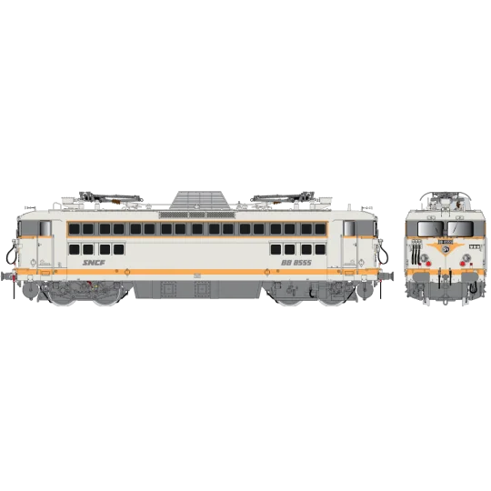 R37_HO41077-R37 HO41077 BB 8555 electric locomotive, SNCF, Concrete Grey, Villeneuve