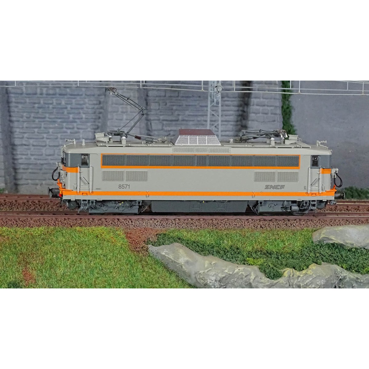 R37 HO41078DS BB 8571 electric locomotive, SNCF, Concrete Grey, Ven...