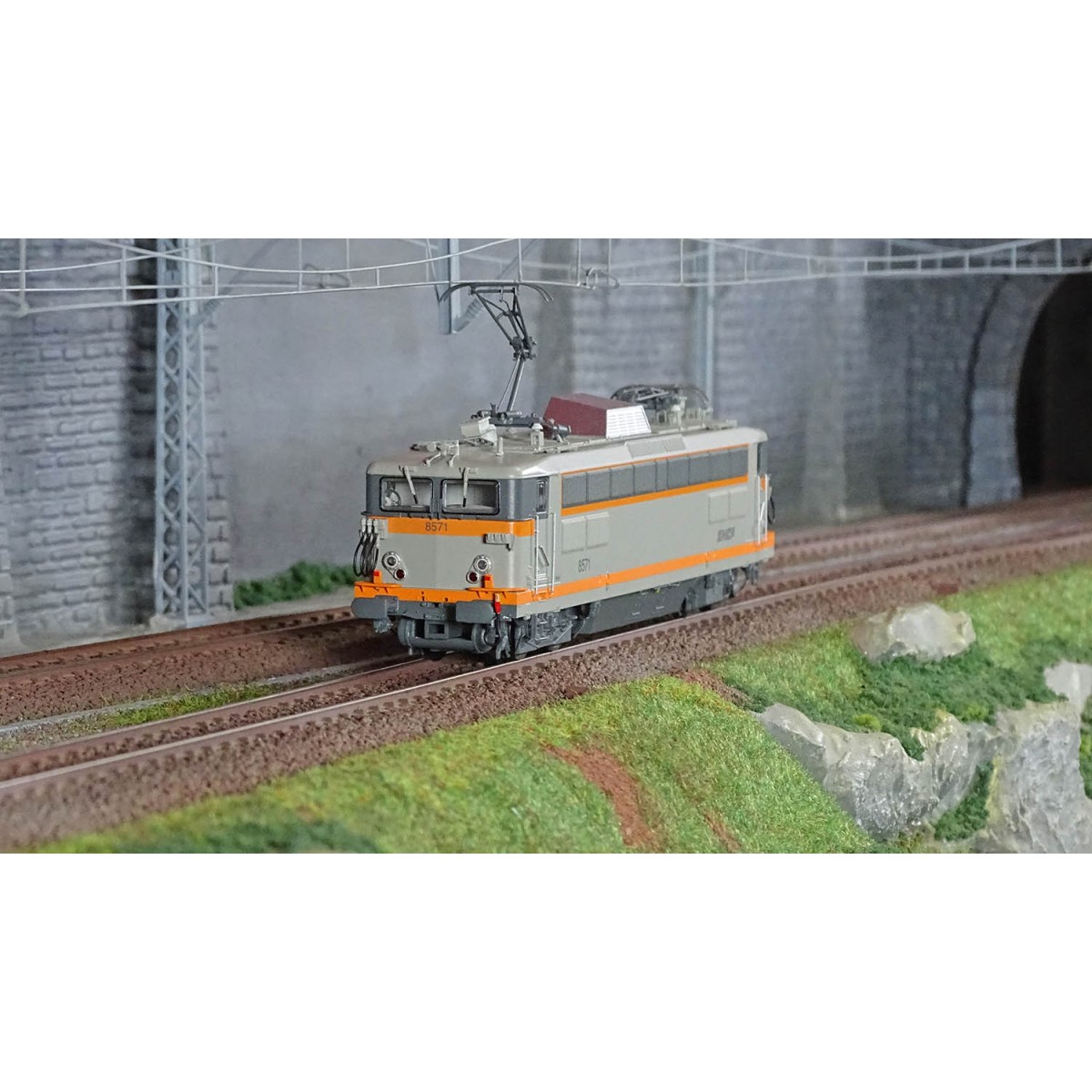 R37 HO41078DS BB 8571 electric locomotive, SNCF, Concrete Grey, Ven...