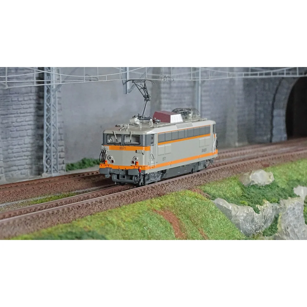 R37 HO41078 BB 8571 electric locomotive, SNCF, Concrete Grey, Venis...