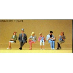 Preiser 10332 figures, mothers and babies sitting - Preiser_10332