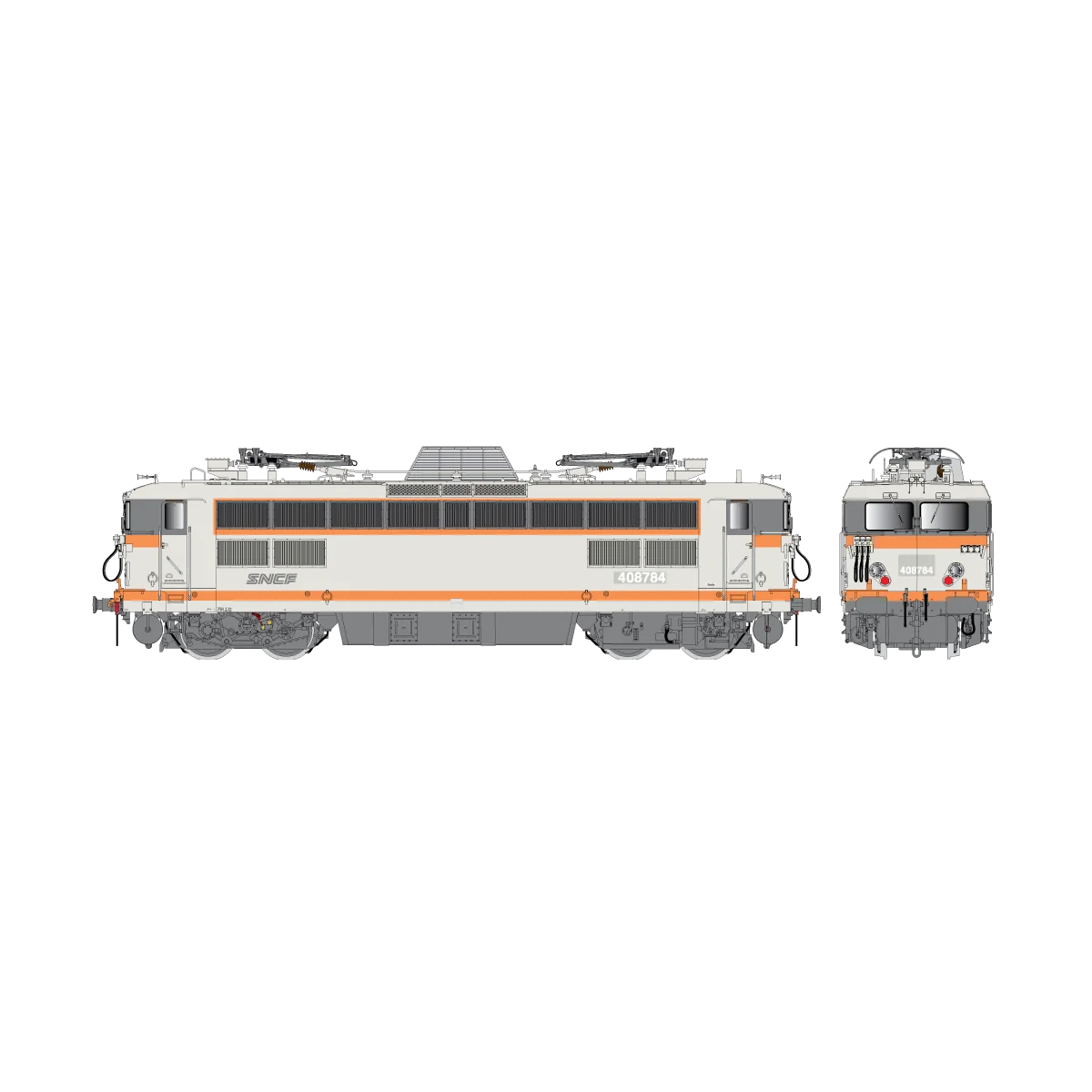 R37 HO41080DS Couplage locomotives électriques BB 408760 + BB 408784, SNCF, Gris béton, Chambéry, digital sonorisée Rail 37 - R3