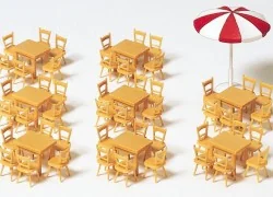 Preiser 17201 Kit of 8 tables 48 chases and 1 parasol Ho - Preiser ...