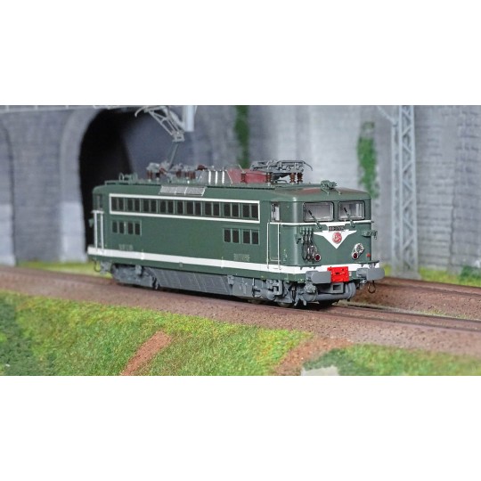 R37_HO41084DS-R37 HO41084DS Locomotive électrique BB 17096, SNCF, verte, Lens, digital sonorisée