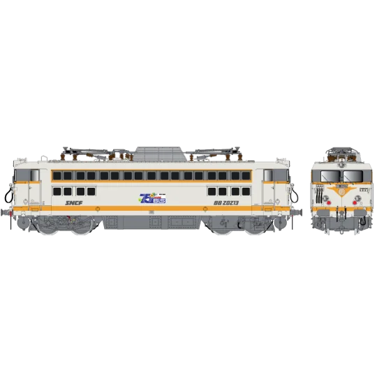 R37_HO41089-R37 HO41089 BB 20213 electric locomotive, SNCF, concrete grey, 75 years of the BLS