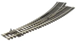 Peco SLU77 Left-hand curved turnout unifrog 168mm R2 438 & R3 505mm...