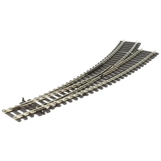 Peco_SL-U77-Peco SLU77 Aiguillage courbe à gauche unifrog 168mm R2 438 & R3 505mm Streamline code 100