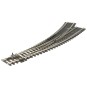 Peco_SL-U76-Peco SLU76 Right-hand curve turnout unifrog 168mm R2 438 & R3 505mm Streamline code 100