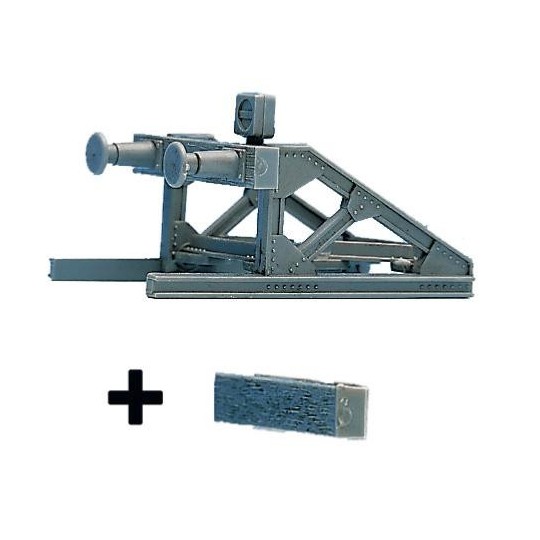 Roco_42267-Roco 42267 End of track buffer with plank or buffers.