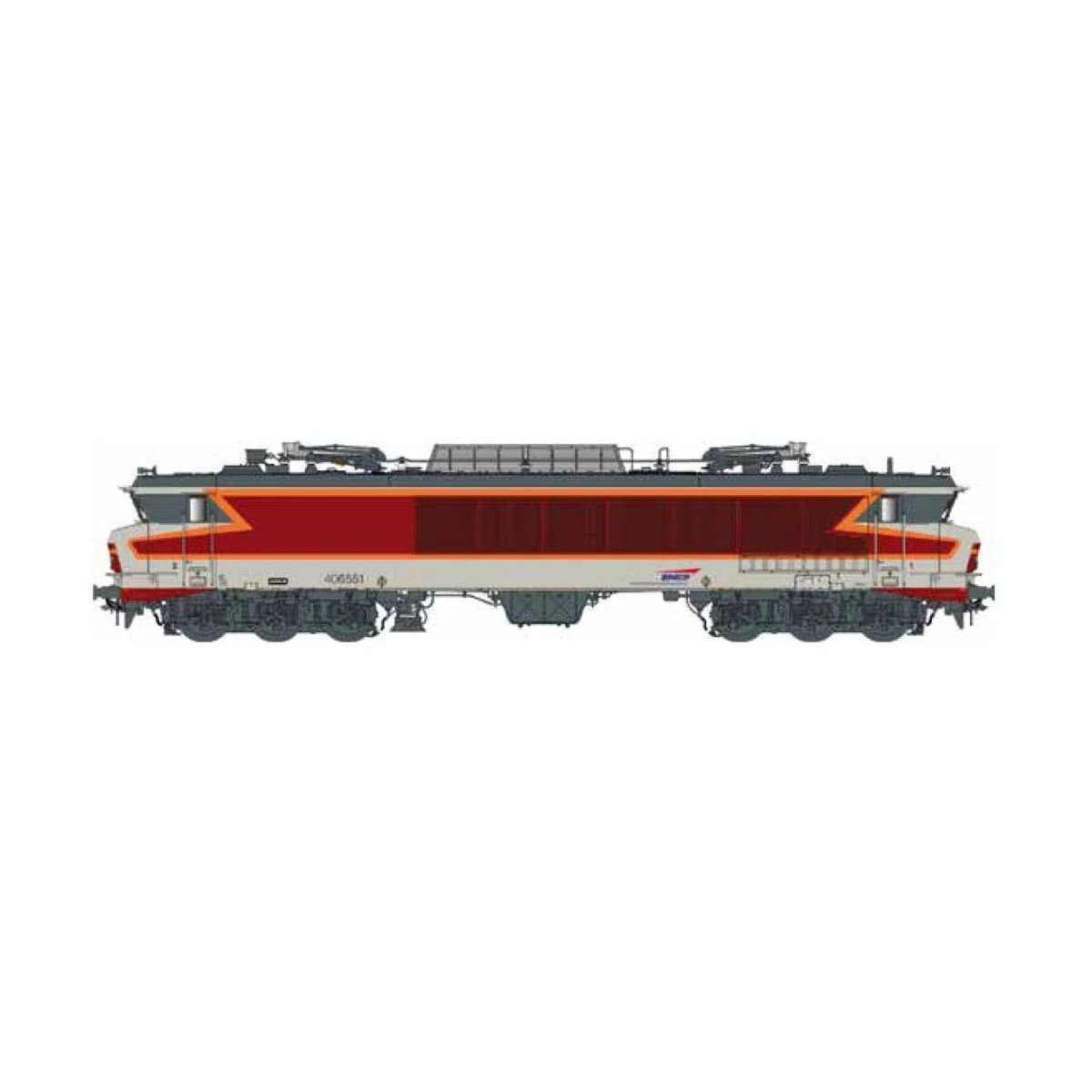 LS Models 10318 CC 6551 Electric Locomotive, Arzens, Casquette logo...