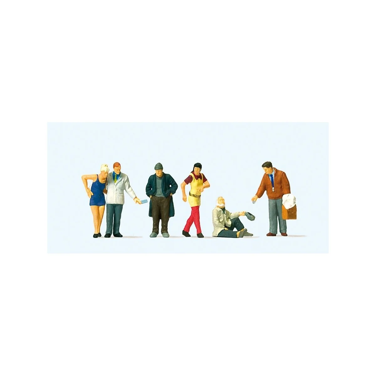 Preiser 10591 Figures, pedestrians in the street - Preiser_10591