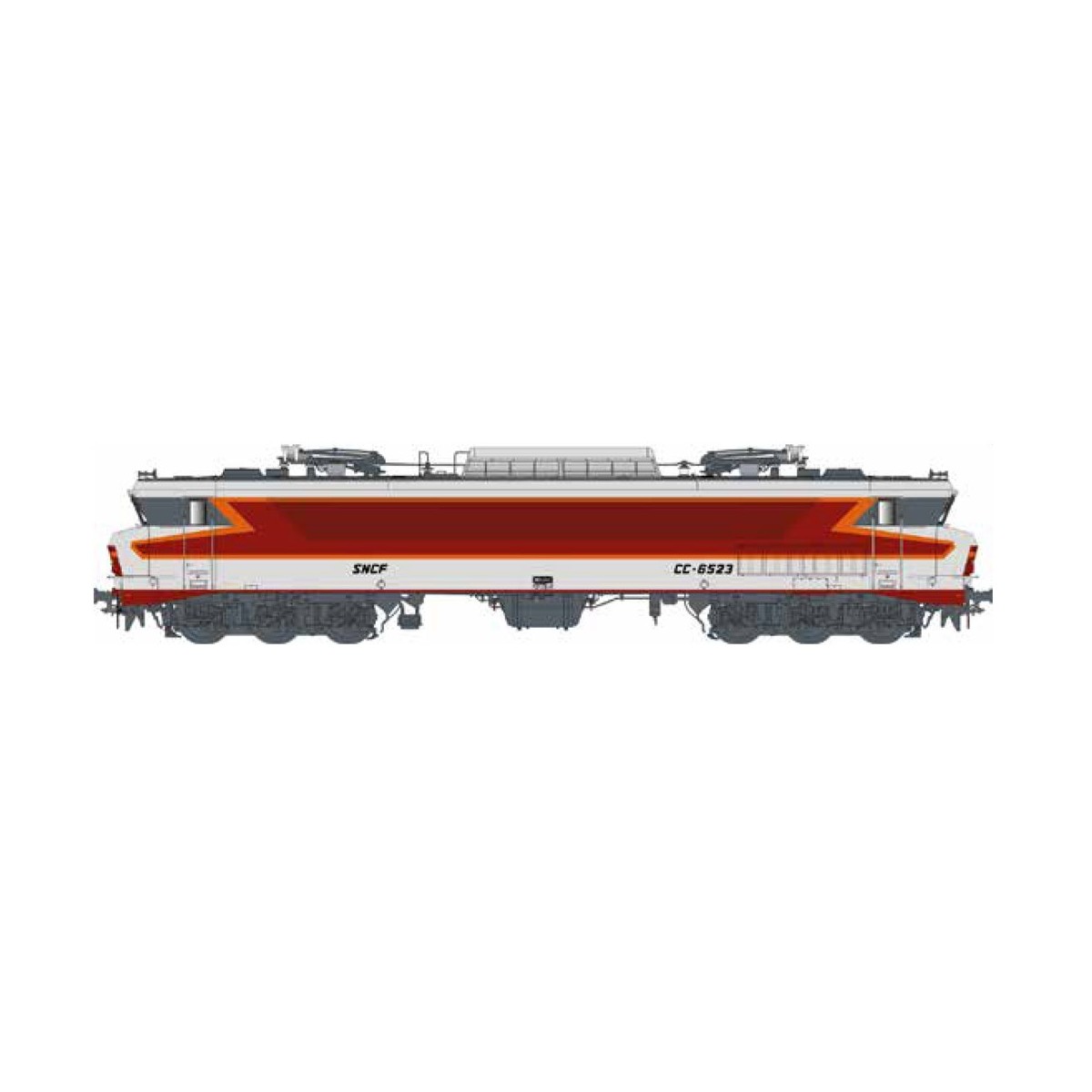 Ls Models 10322 CC 6523 electric locomotive, Arzens, Beffara logo, ...