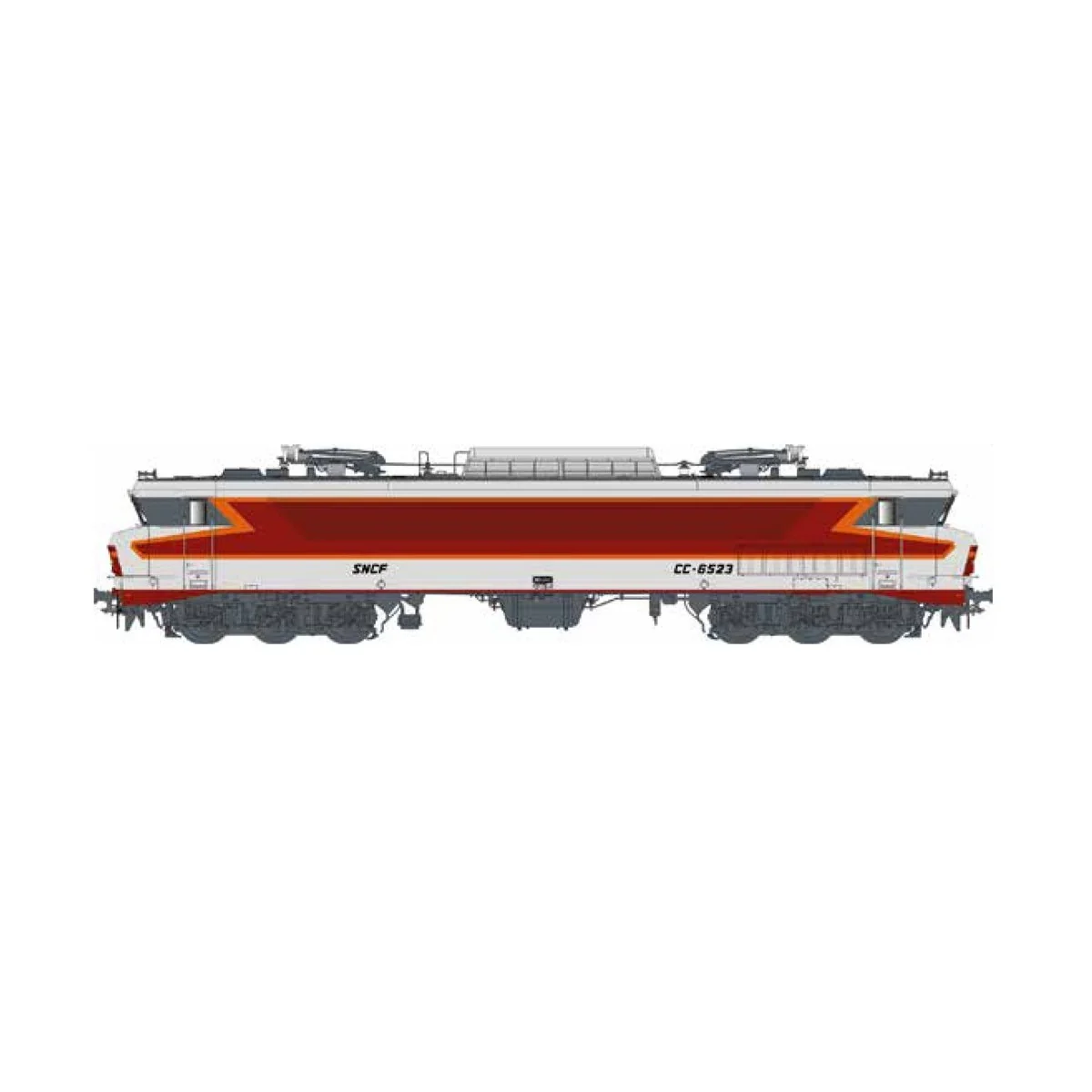 Ls Models 10322 CC 6523 electric locomotive, Arzens, Beffara logo, ... Ls Models 10322 CC 6523 electric locomotive, Arzens, Beffara logo, ...