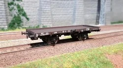 Ree models WB 439 Flat wagon, original PLM, SNCF, PLM box, solid wh...
