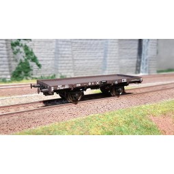 Ree models WB 439 Flat wagon, original PLM, SNCF, PLM box, solid wh...