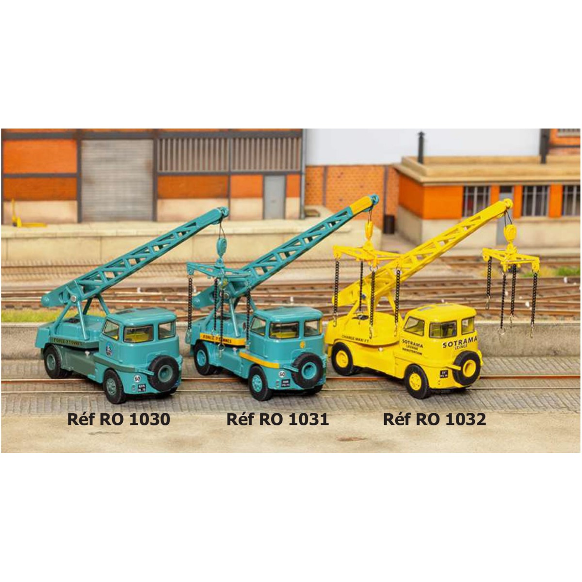 Route 87 RO1032 Grue Griffet M2, jaune Sotrama  R87_RO1032 - 4