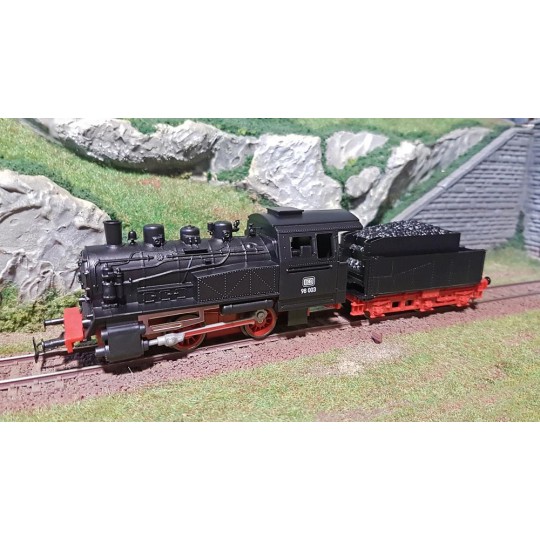 Piko 50501 020 Steam Locomotive with Tender, DB - Piko - PIKO_50501 PIKO_50501-Piko 50501 0-2-0 Steam Locomotive with Tender, DB - PIKO_50501