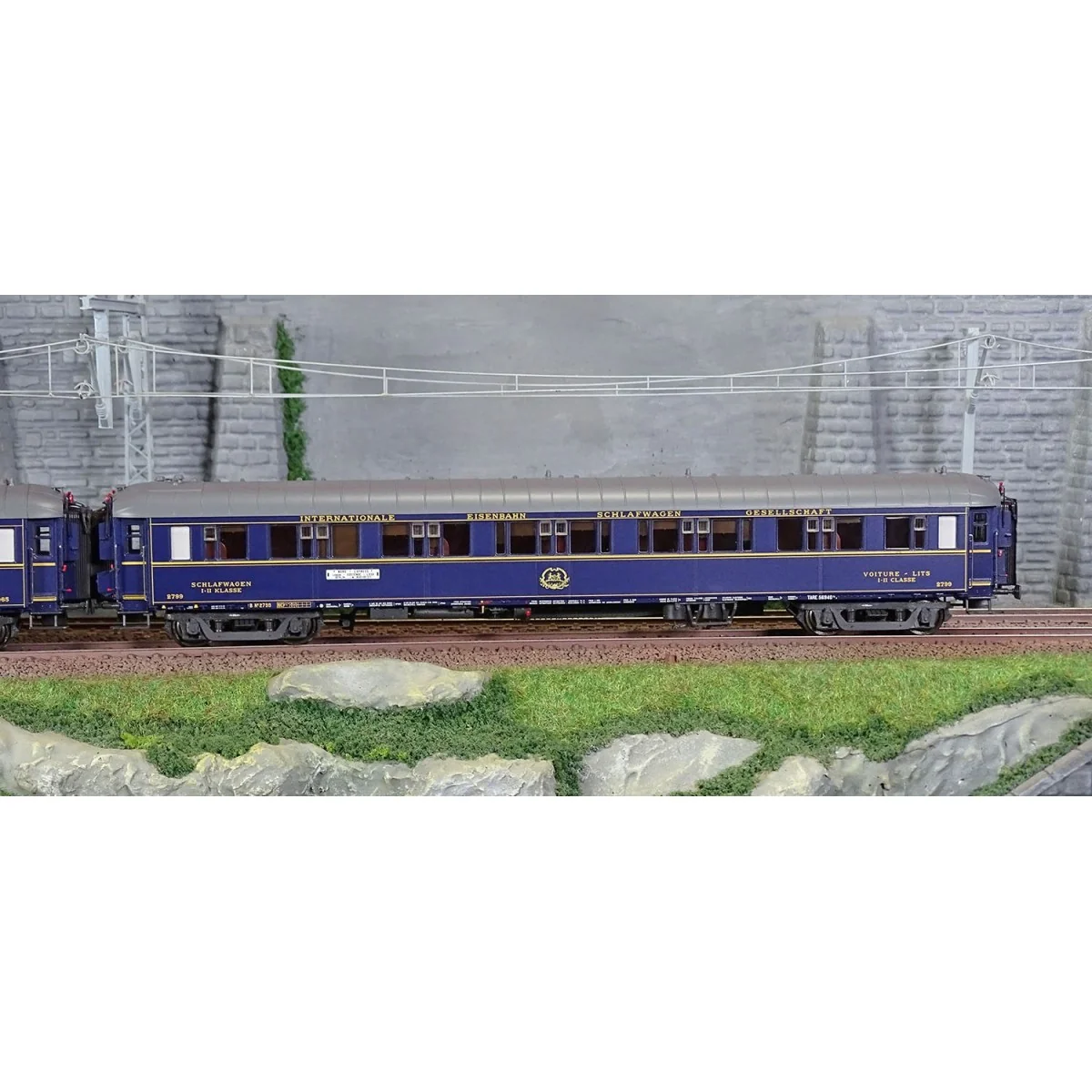 Models Word 1001-1 Set de 2 Voitures complémentaires Nord Express 1936, CIWL, Calais - Bucarest, éclairées Models World MW_1001-