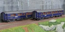 Models Word 1001-1 Set de 2 Voitures complémentaires Nord Express 1936, CIWL, Calais - Bucarest, éclairées Models World MW_1001-