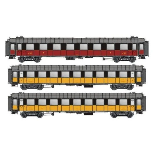 MW_40925-Models World 40925 Set of 3 OCEM RA coaches, A8 / B9 / B9 PLM