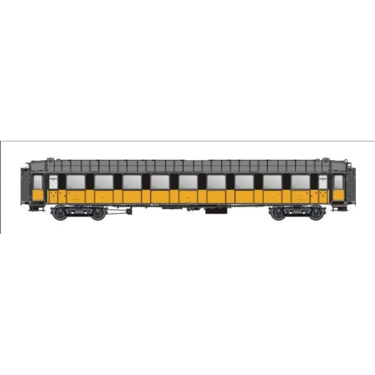 Models Word 40926 OCEM RA coaches, B9 yfi, Sienna Yellow, PLM Models Word 40926 OCEM RA coaches, B9 yfi, Sienna Yellow, PLM