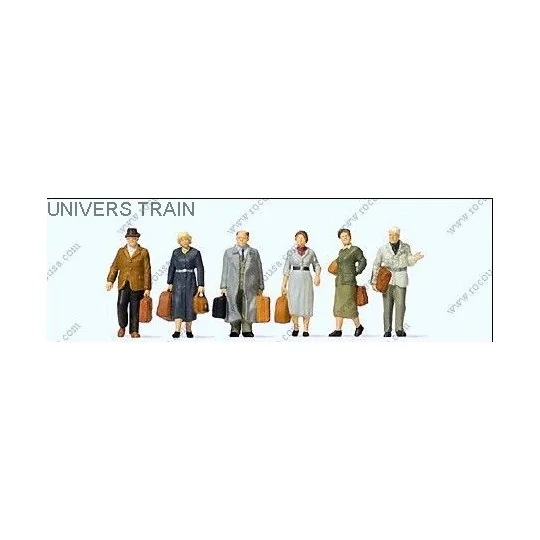Preiser 10582 Personnages, passagers marchant Preiser Preiser_10582 - 1 Preiser_10582-Preiser 10582 Personnages, passagers marchant