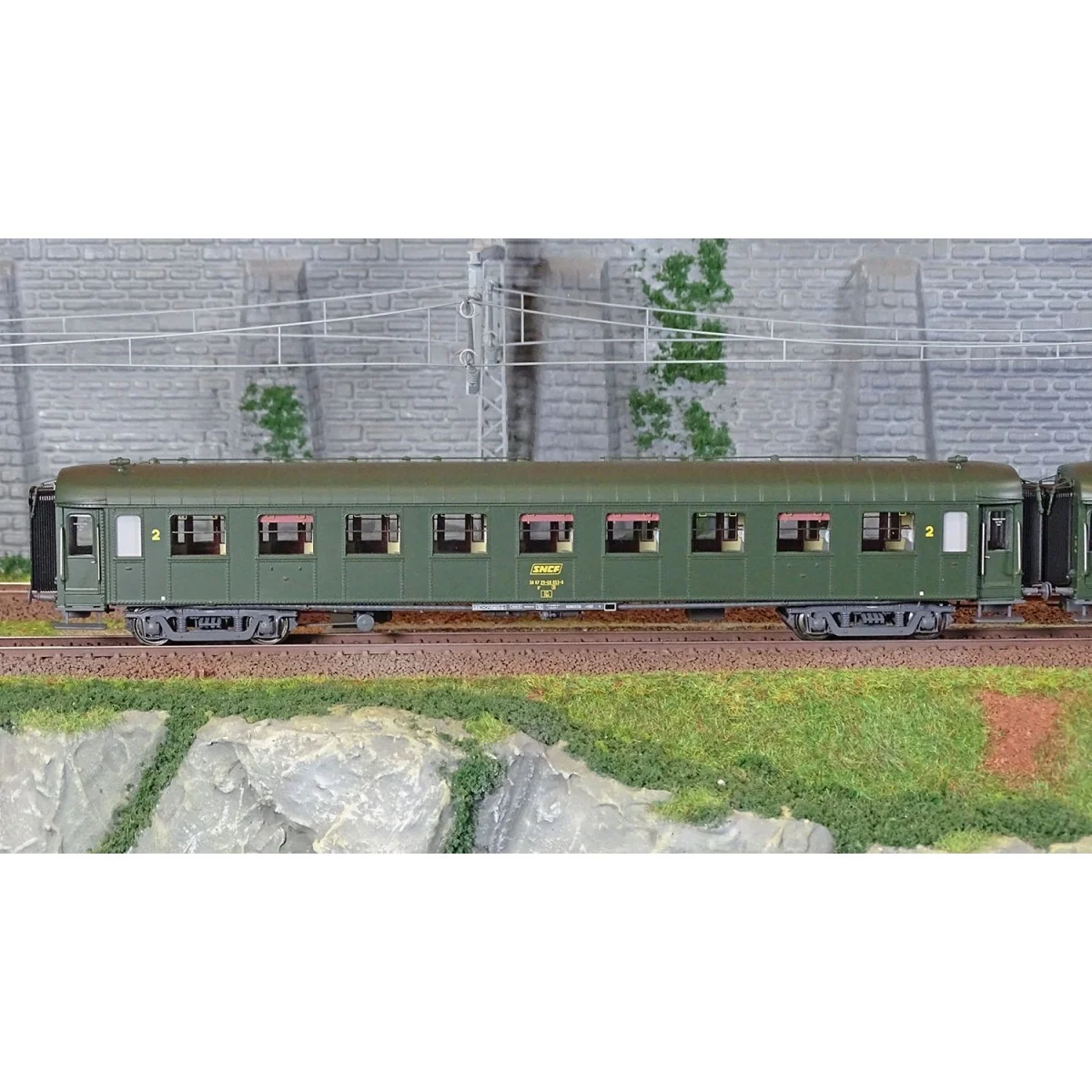 Models World 40933 Set of 3 OCEM RA coaches, B9, green 301, grey ch...