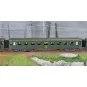 MW_40933-Models Word 40933 Set de 3 voitures OCEM R.A., B9, vert 301, châssis gris, marquage UIC, SNCF