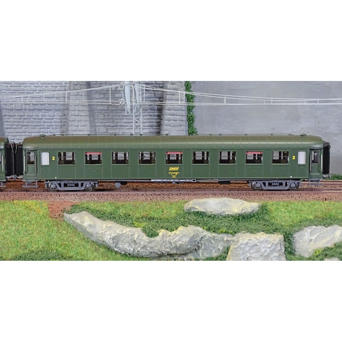 Models World 40933 Set of 3 OCEM RA coaches, B9, green 301, grey ch...