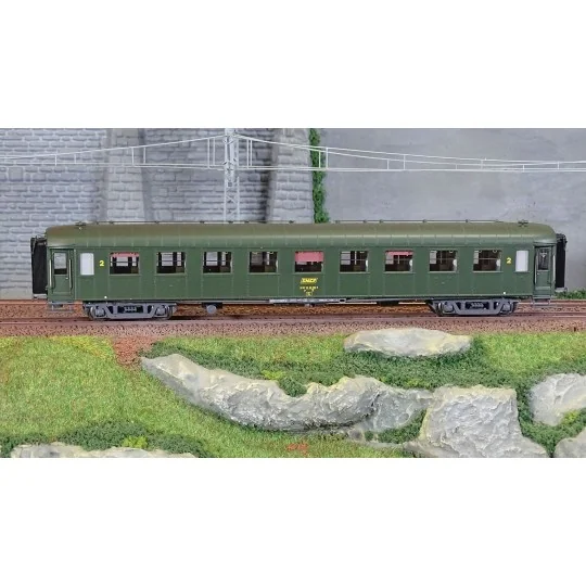 Models Word 40934 OCEM RA coaches, B9, green 301, grey chassis, UIC... MW_40934-Models Word 40934 OCEM RA coaches, B9, green 301, grey chassis, UIC markings, SNCF