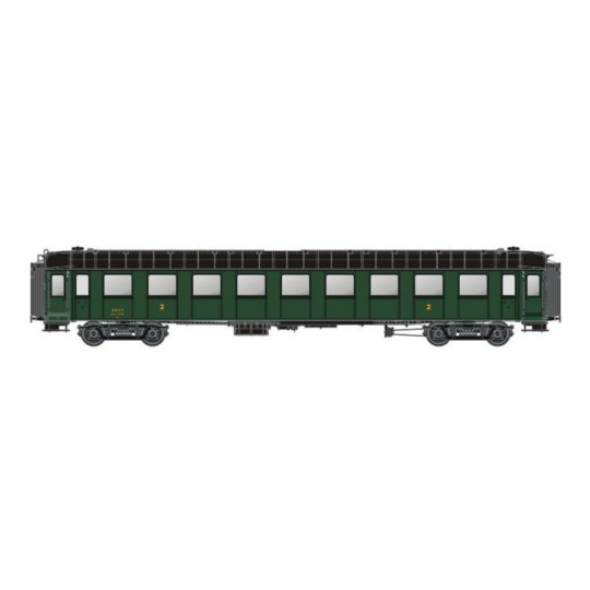 MW_40937-Models Word 40937 OCEM RA coaches, B9 myfi, green, southeastern region, 1938 markings, SNCF