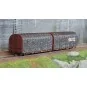 Jouef HJ6253 3-axle covered wagon, Lailps type, SNCF, brown/grey li... HJ6253-Jouef HJ6253 3-axle covered wagon, Lailps type, SNCF, brown/grey livery, Citroën