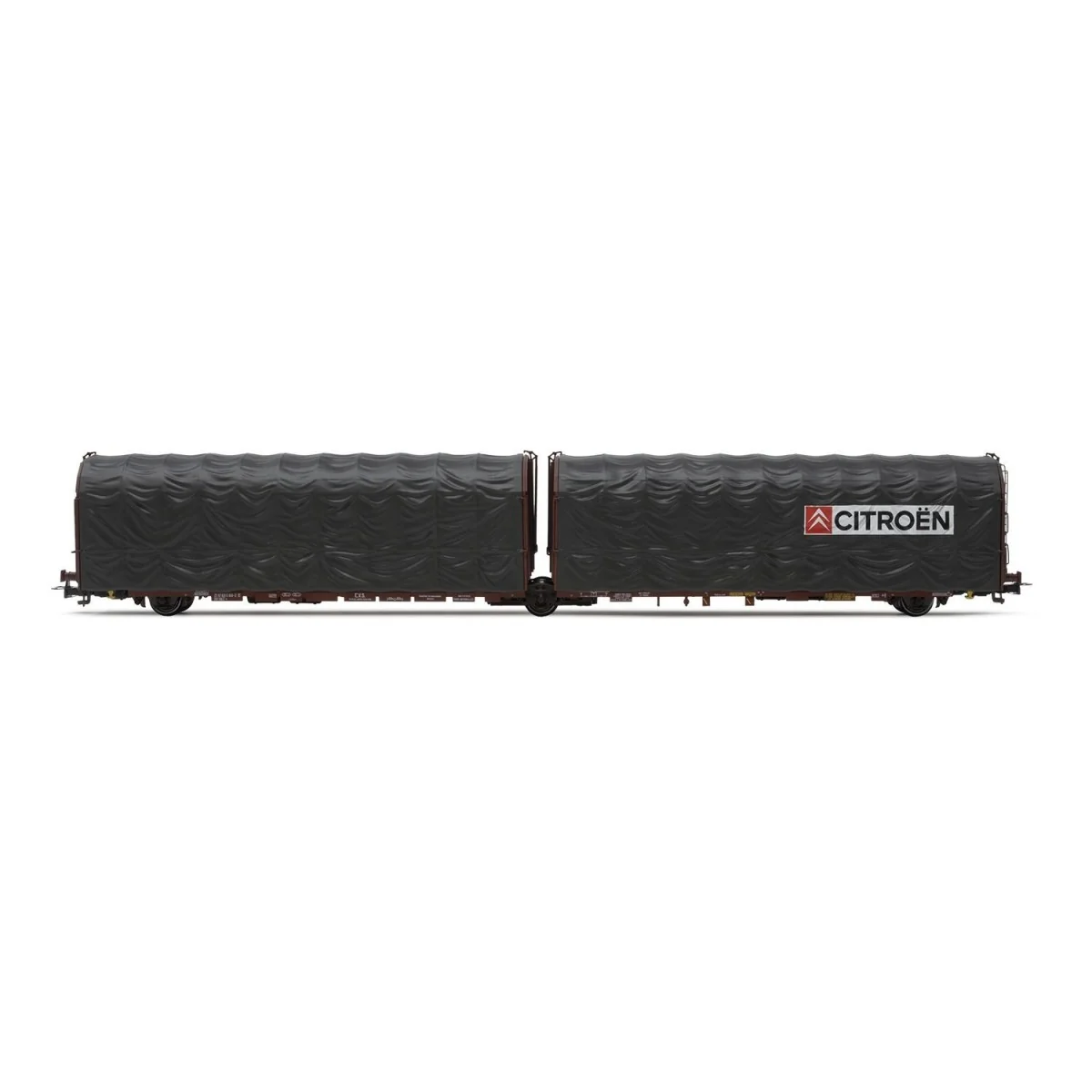 Jouef HJ6253 3-axle covered wagon, Lailps type, SNCF, brown/grey li... Jouef HJ6253 3-axle covered wagon, Lailps type, SNCF, brown/grey li...