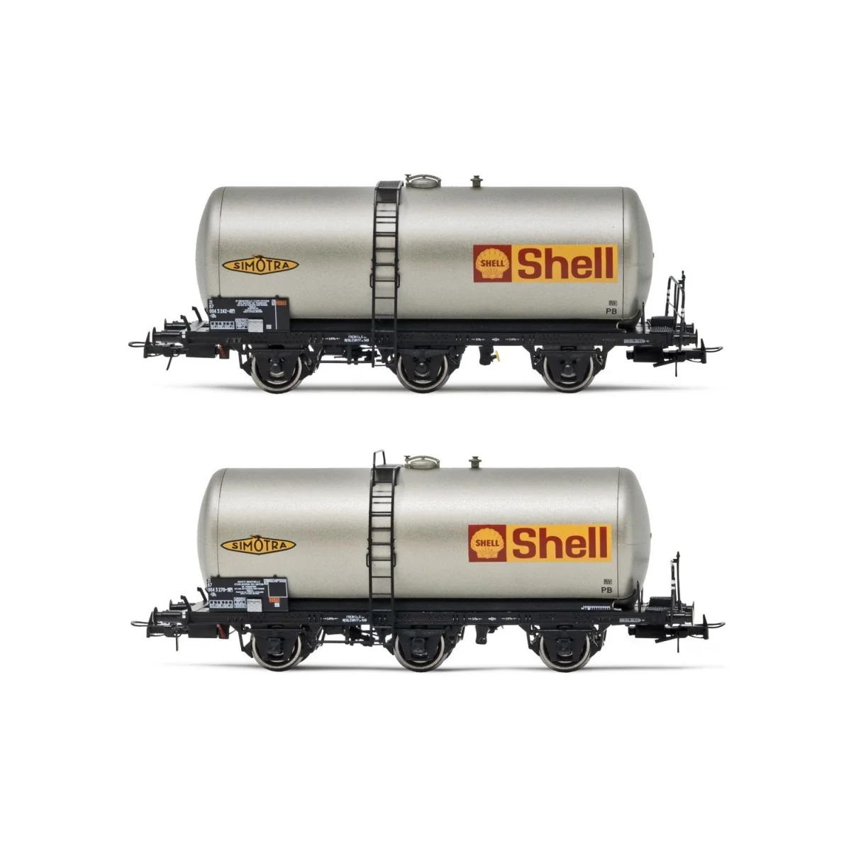 Jouef HJ6223 Set of 2 three-axle tank wagons, Shell - HJ6223