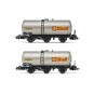 HJ6223-Jouef HJ6223 Set of 2 three-axle tank wagons, Shell