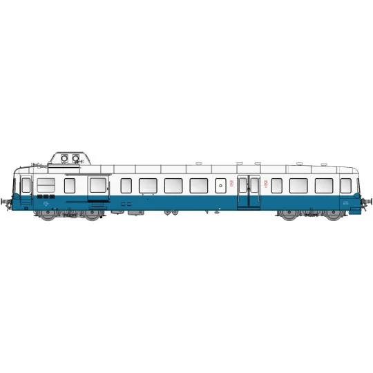 Lsm_10132S-LS Models 10132S Autorail XBD 93953, Picasso, Bleu/Blanc, RG, 2ème classe, digital sonore
