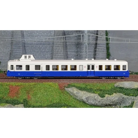 Lsm_10132S-LS Models 10132S Autorail XBD 93953, Picasso, Bleu/Blanc, RG, 2ème classe, digital sonore