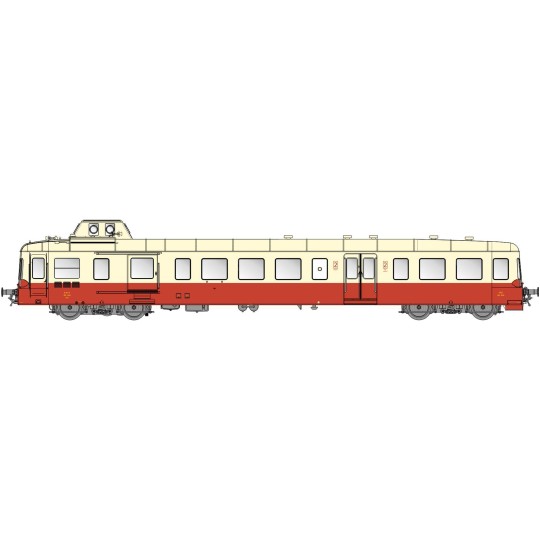 Lsm_10134S-LS Models 10134S XRG 3864 Railcar, Picasso, Red/Cream, RG, 1st/2nd Class, Nantes, Digital Sound