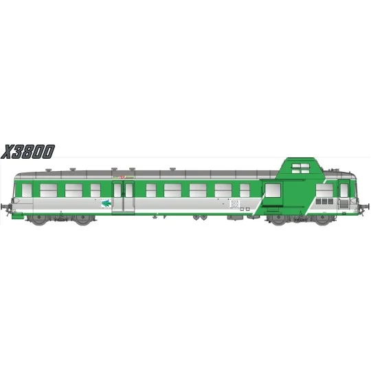 Lsm_90131S-LS Models 90131S XBD 93953 Railcar, Picasso, Green/White, RG, 1st/2nd class, CFTA, TER Bretagne livery, digital sound