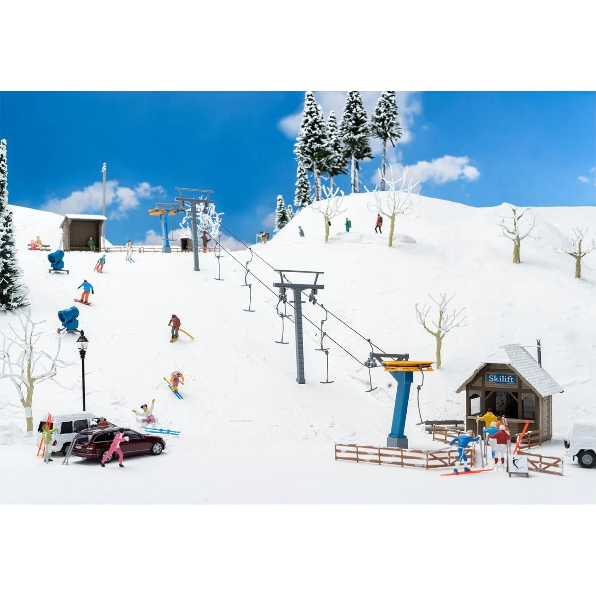 Faller 134003 Model Kit, Ski Lift with Kiosk - FALLER_134003