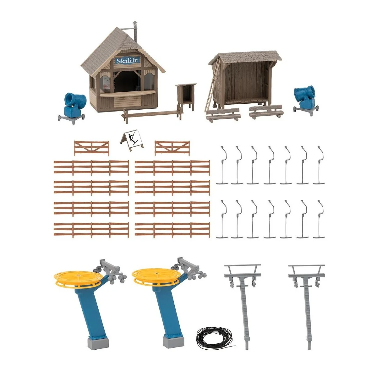 Faller 134003 Model Kit, Ski Lift with Kiosk - FALLER_134003