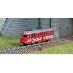 Arnold HN2605D Autorail Tram électrique Duewag Gt6, livrée "Coca Cola", digital Arnold HN2605D - 1